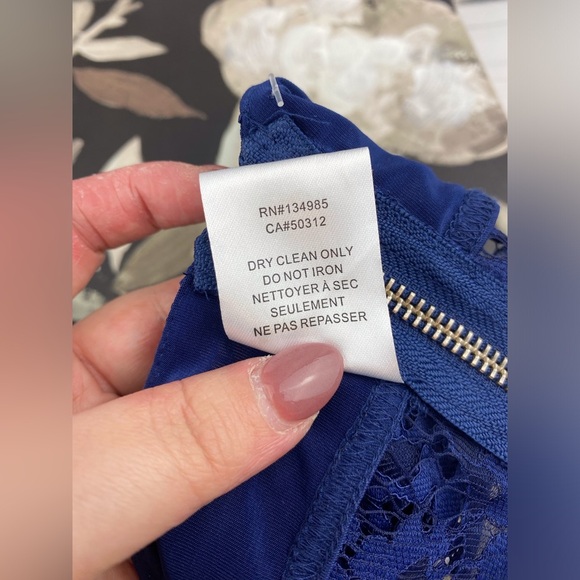 NWT For Love And Lemons x REVOLVE Maui Waui Crop Top in Deep Navy Size Small. - Picture 6 of 8